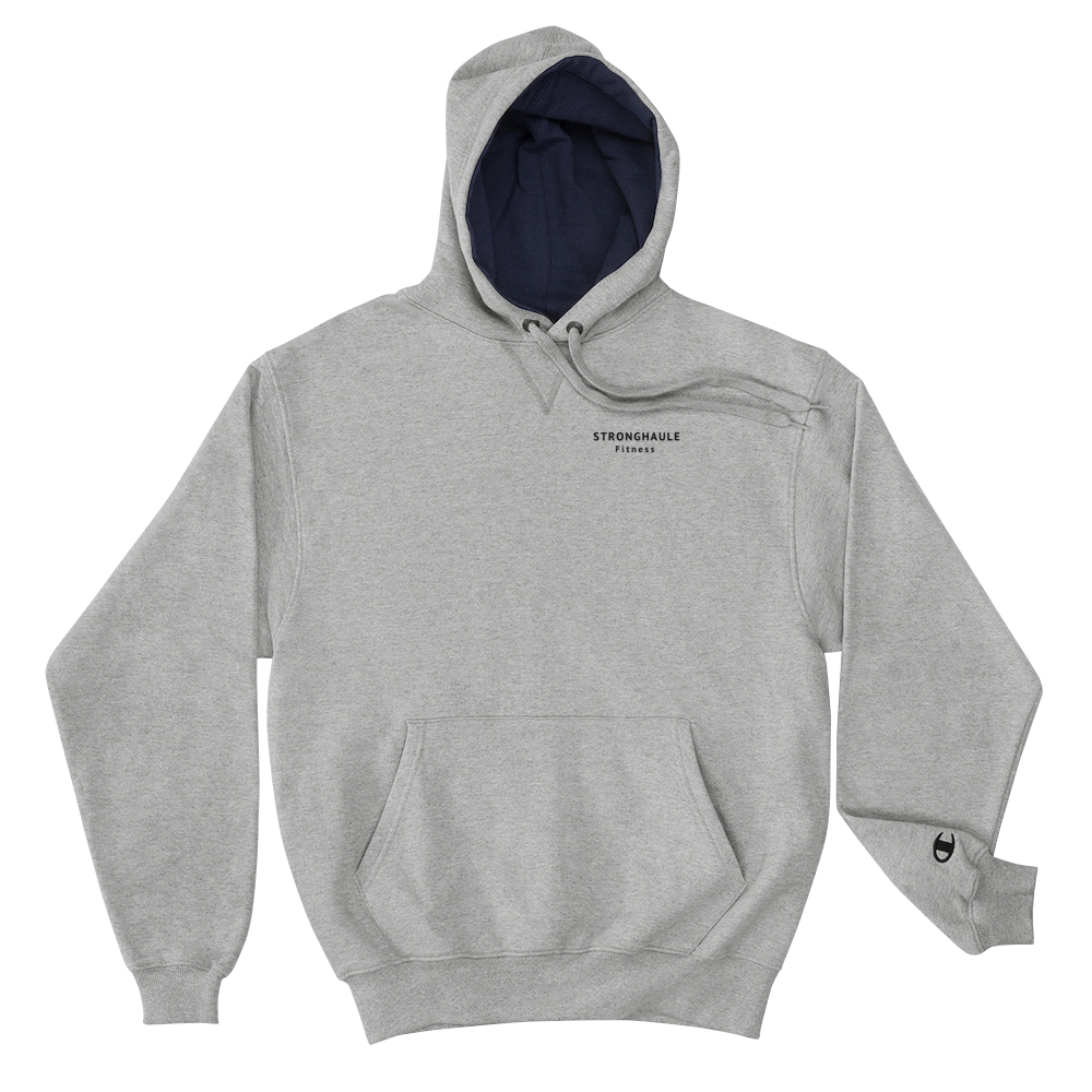 Champions x StrongHaule Basic Logo Design Hoodie (Slate Grey)