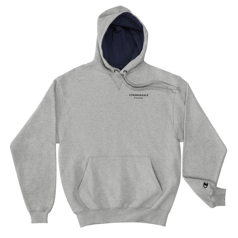 Champions x StrongHaule Basic Logo Design Hoodie (Slate Grey)