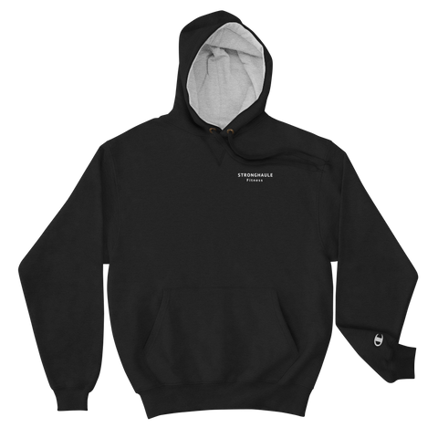 Champions x StrongHaule Basic Logo Design Hoodie (Charcoal Black)