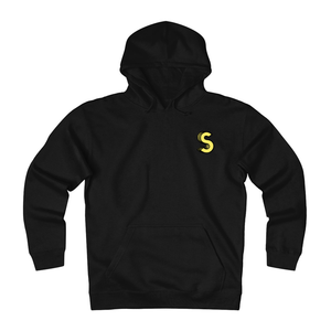 Gold "S" Design StrongHaule Hoodie (Charcoal Black)