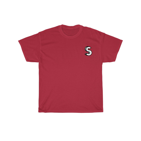 White "S" Design StrongHaule Shirt (Wine Red)