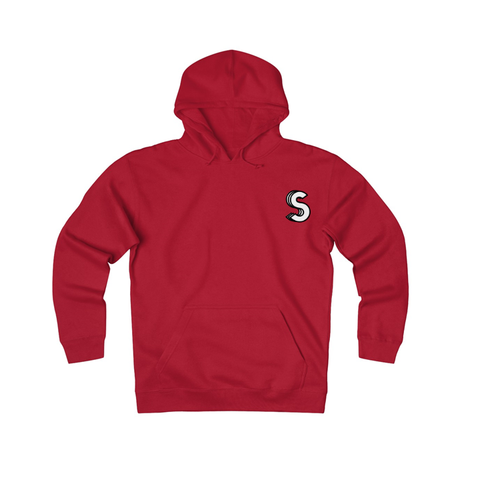 LIMITED White "S" Design StrongHaule Hoodie (Wine Red)